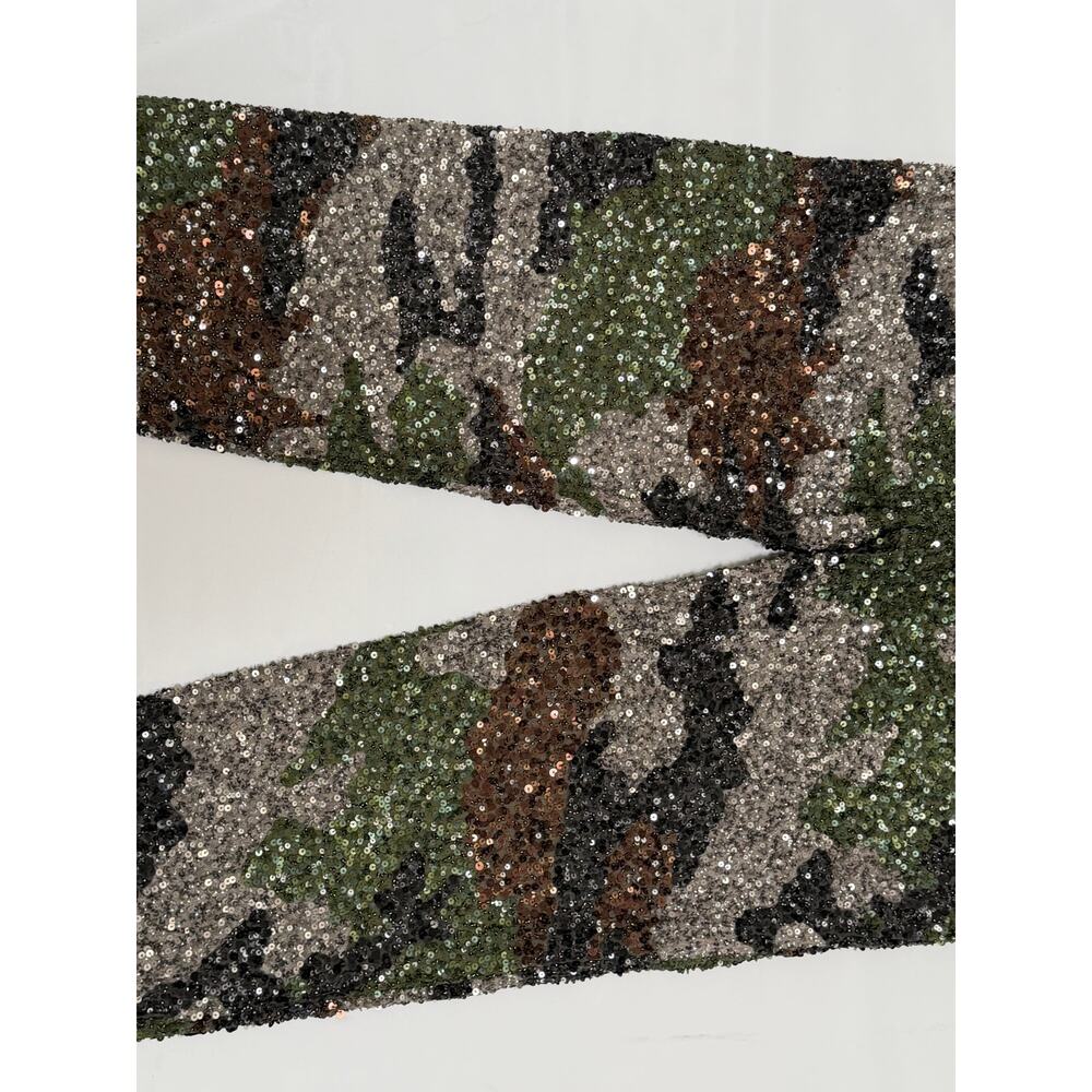 NWT Retrofete Sequin Camo Pants Womens Large Green Y2K Party Event Streetwear - Picture 10 of 16